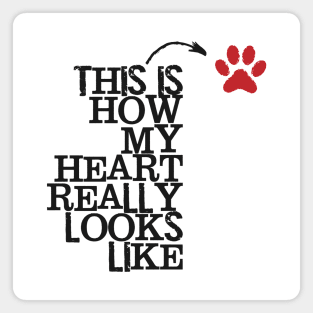 Paw Heart Magnet